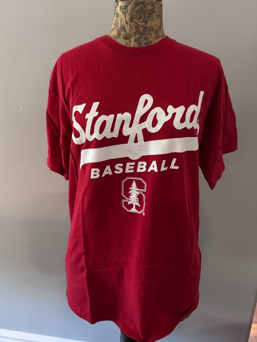 Baseball Short Sleeve T-Shirt - Cardinal Red Size Large